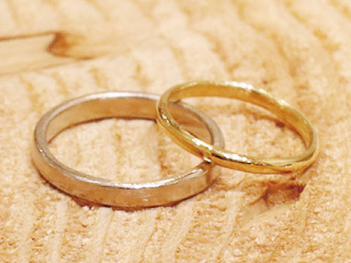 手作りリング ペアリング 結婚指輪 ウェディ クラフト